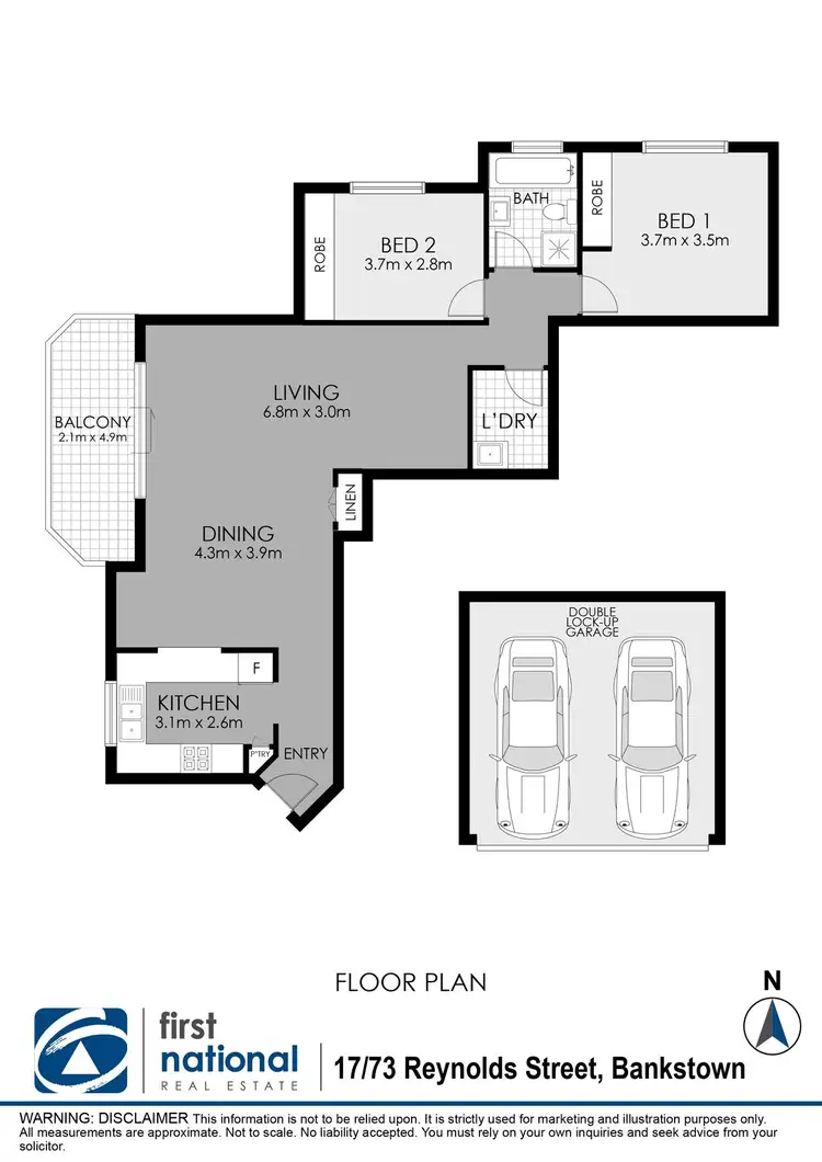 Floorplan of Homely unit listing, 17/73-75 Reynolds Avenue, Bankstown NSW 2200