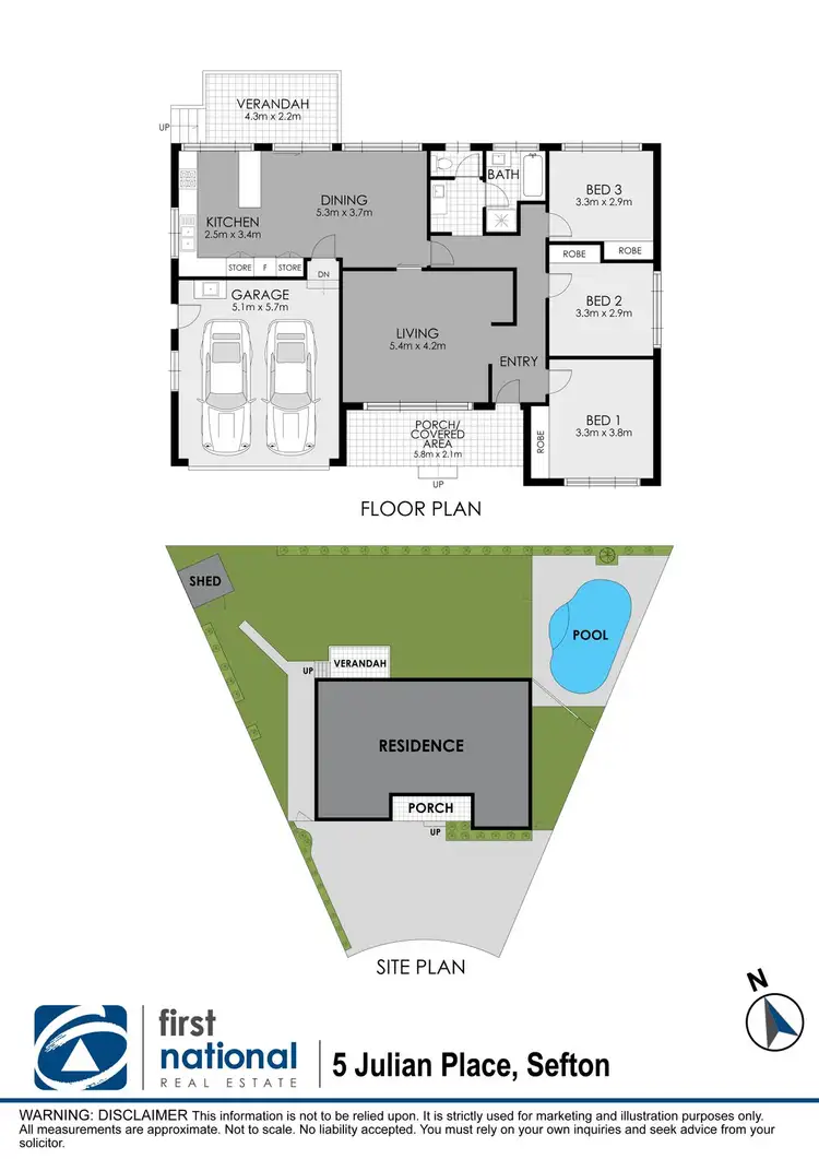 Floorplan of Homely house listing, 5 Julian Place, Sefton NSW 2162