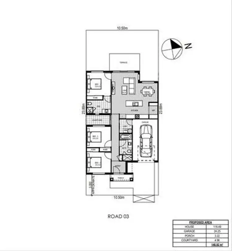 Floorplan of Homely house listing, 20 Handley Crescent, Officer VIC 3809