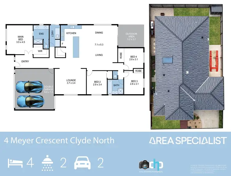 Floorplan of Homely house listing, 4 Meyer Crescent, Clyde North VIC 3978