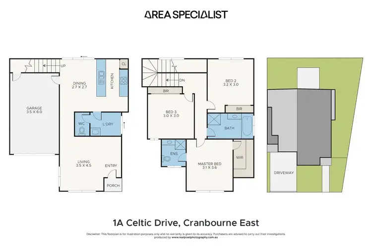 Floorplan of Homely unit listing, 1A Celtic Drive, Cranbourne East VIC 3977