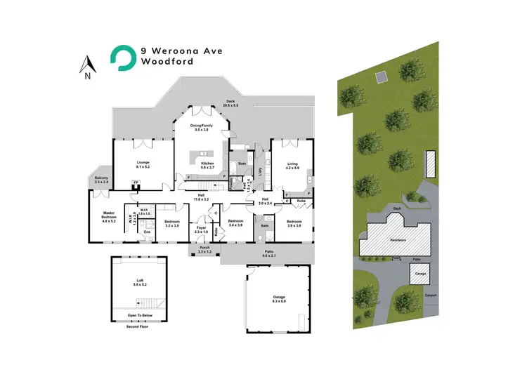 Floorplan of Homely house listing, 9 Weroona Avenue, Woodford NSW 2778
