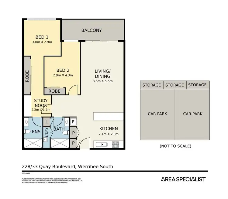 Floorplan of Homely house listing, 228/33 Quay Boulevard, Werribee South VIC 3030