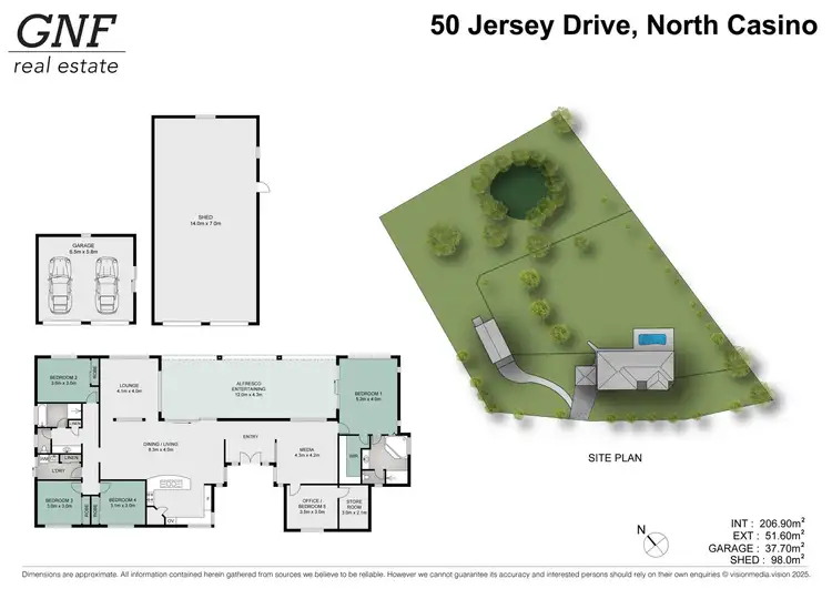 Floorplan of Homely rural property listing, 50 Jersey Drive, North Casino NSW 2470