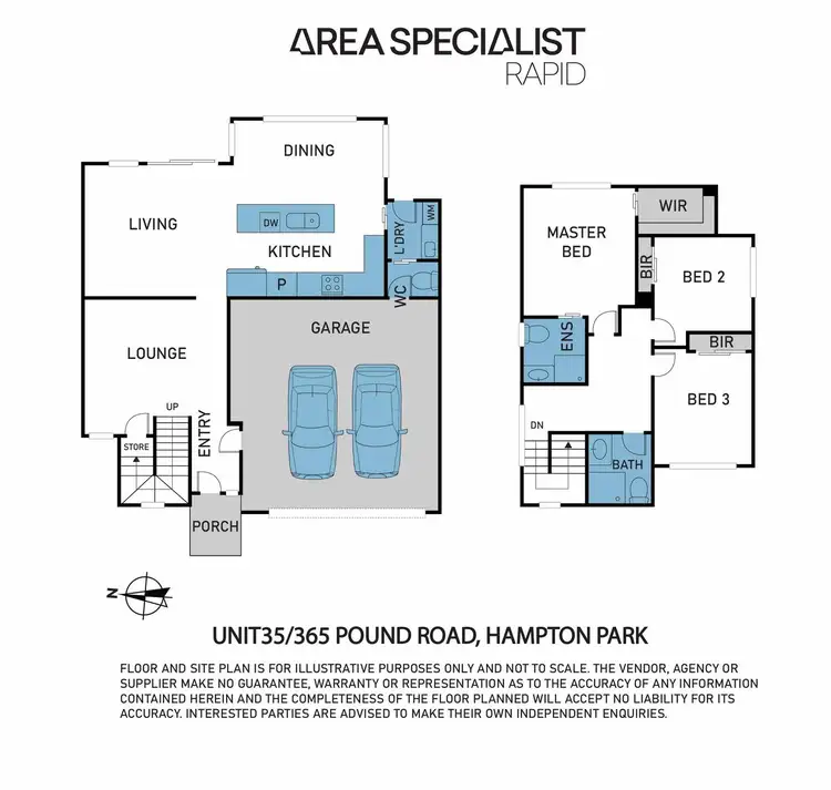 Floorplan of Homely house listing, 35/365 Pound Road, Hampton Park VIC 3976