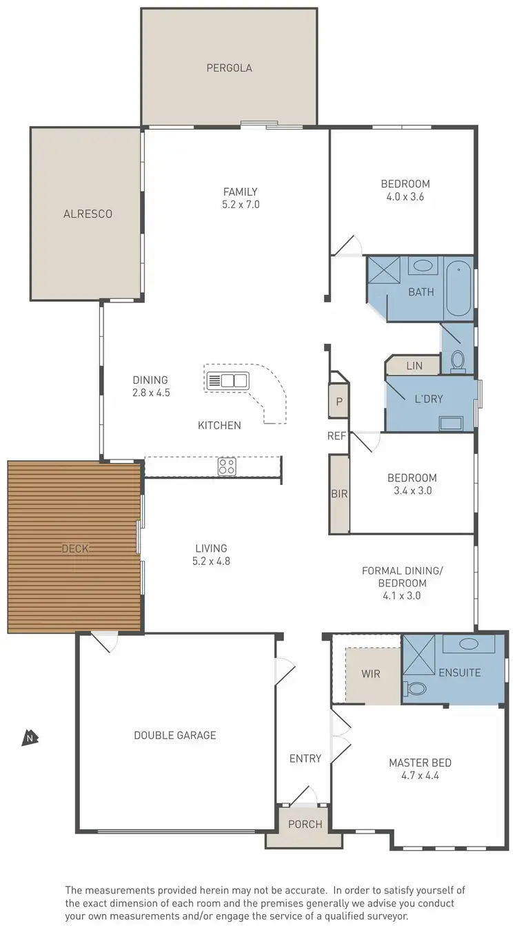 Floorplan of Homely house listing, 7 Mokoan Close, Manor Lakes VIC 3024