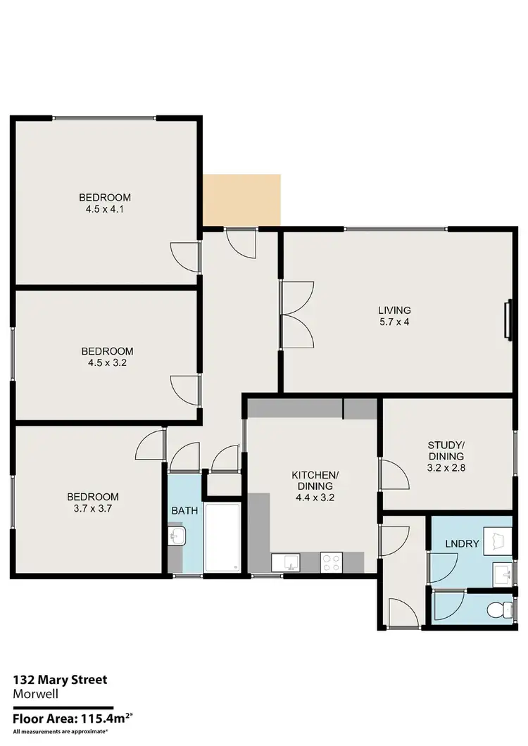 Floorplan of Homely house listing, 132 Mary Street, Morwell VIC 3840