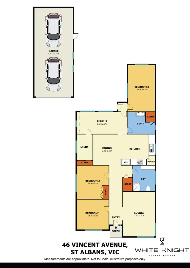 Floorplan of Homely house listing, 46 Vincent Avenue, St Albans VIC 3021