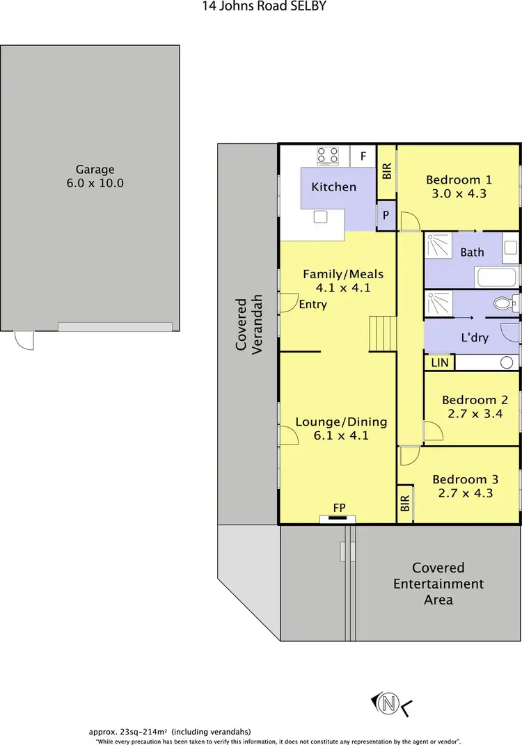 Floorplan of Homely house listing, 14 Johns Road, Selby VIC 3159