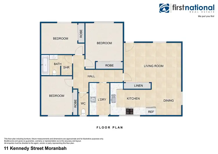 Floorplan of Homely house listing, 11 Kennedy Drive, Moranbah QLD 4744