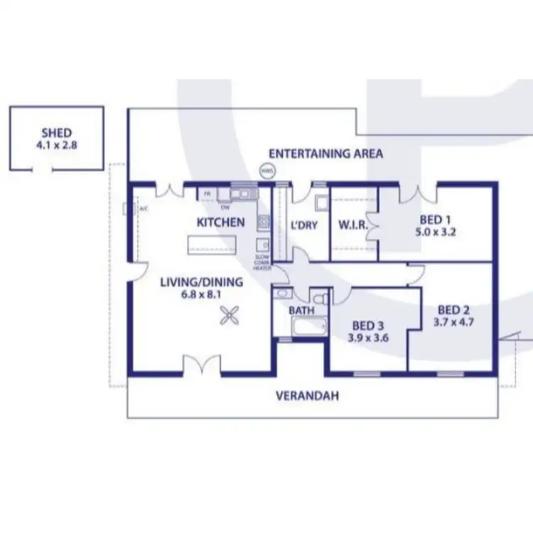 Floorplan of Homely house listing, 6 Pound Road, Macclesfield SA 5153