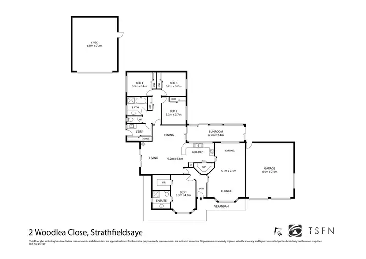 Floorplan of Homely house listing, 2 Woodlea Close, Strathfieldsaye VIC 3551