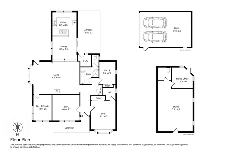 Floorplan of Homely house listing, 14 Forest Street, Woodend VIC 3442