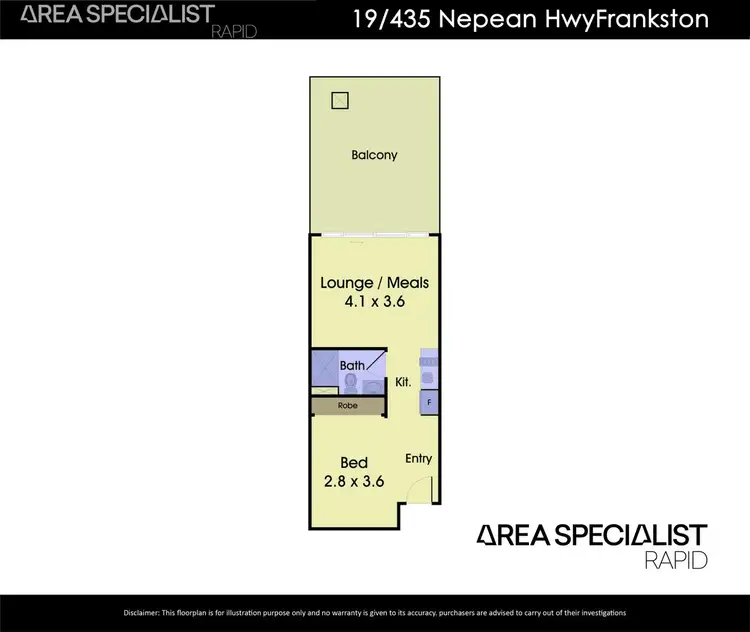 Floorplan of Homely apartment listing, 19/435 Nepean Highway, Frankston VIC 3199
