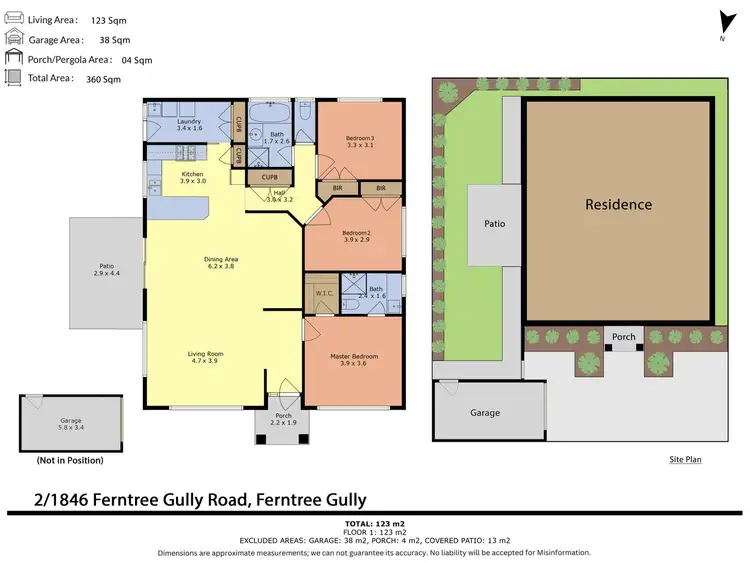 Floorplan of Homely unit listing, 2/1846 Ferntree Gully Road, Ferntree Gully VIC 3156