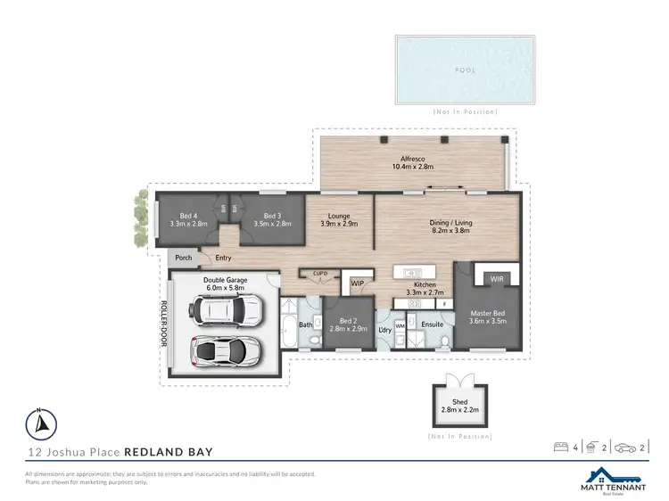 Floorplan of Homely house listing, 12 Joshua Place, Redland Bay QLD 4165