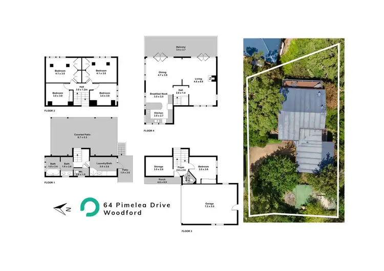Floorplan of Homely house listing, 64 Pimelea Drive, Woodford NSW 2778