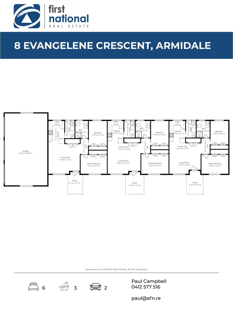 Floorplan of Homely block of units listing, 8 Evangelene Crescent, Armidale NSW 2350