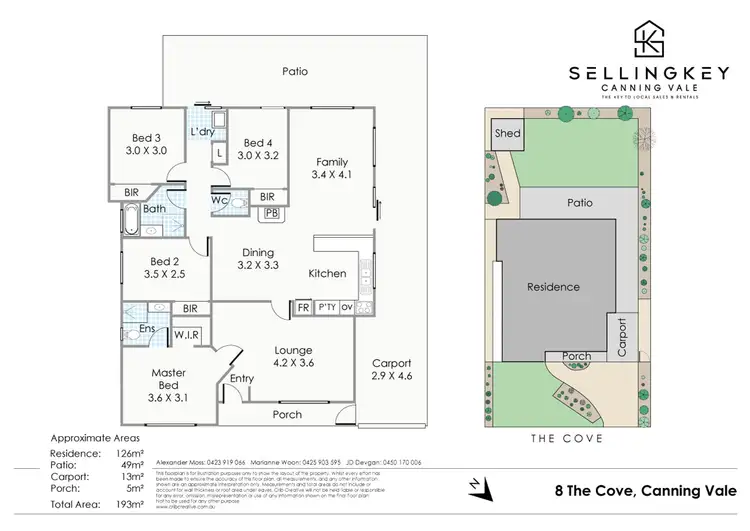 Floorplan of Homely house listing, 8 The Cove, Canning Vale WA 6155