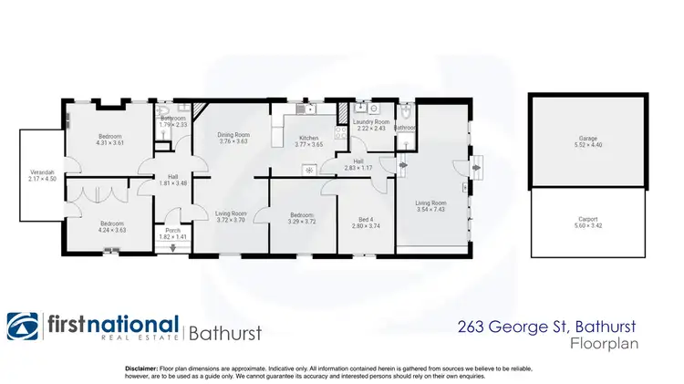 Floorplan of Homely house listing, 263 George Street, Bathurst NSW 2795