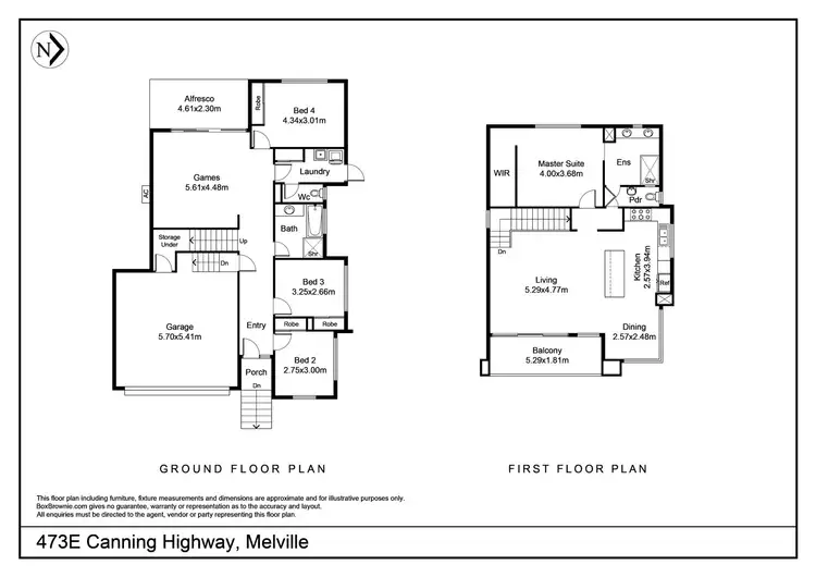 Floorplan of Homely house listing, 473E Canning Highway, Melville WA 6156