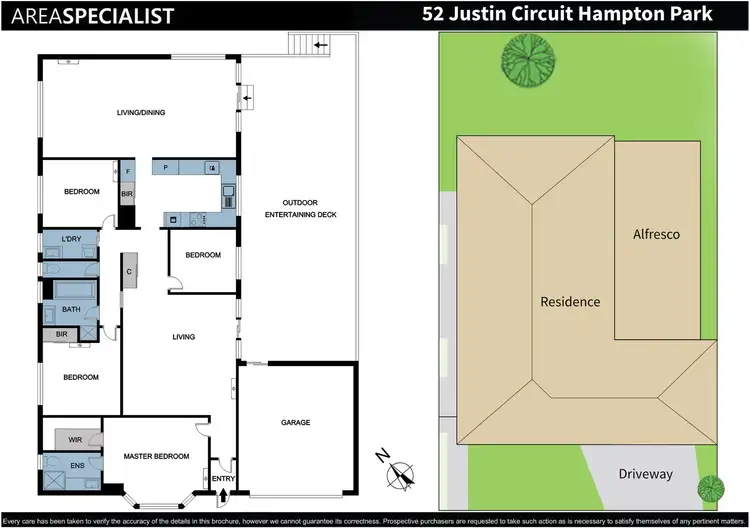 Floorplan of Homely house listing, 52 Justin Circuit, Hampton Park VIC 3976