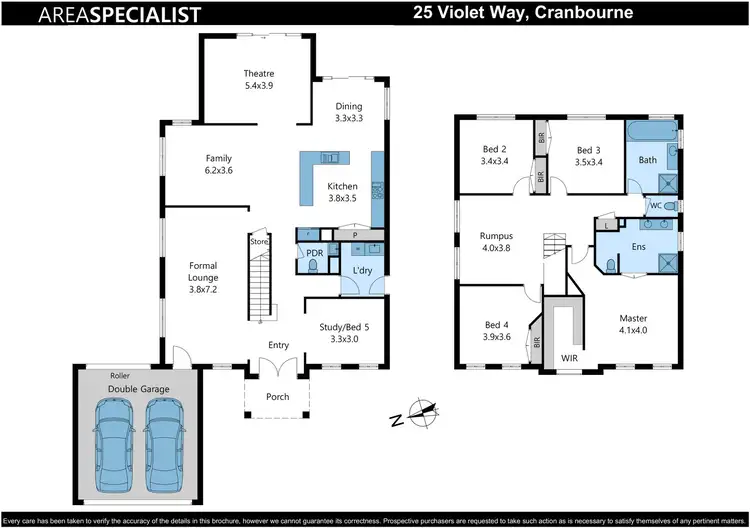 Floorplan of Homely house listing, 25 Violet Way, Cranbourne VIC 3977