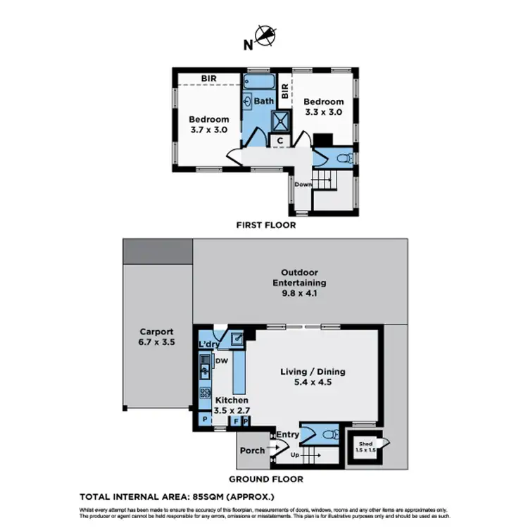 Floorplan of Homely townhouse listing, 6/23 Soudan Road, West Footscray VIC 3012