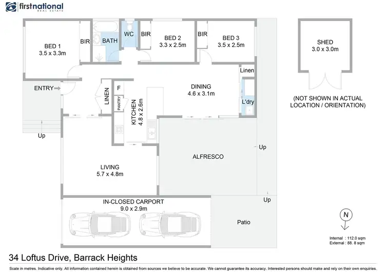 Floorplan of Homely house listing, 34 Loftus Drive, Barrack Heights NSW 2528
