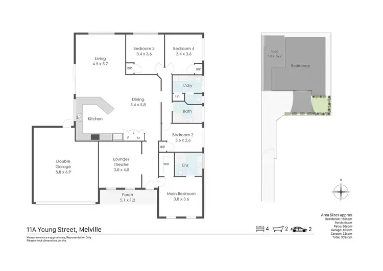 Floorplan of Homely house listing, 11A Young Street, Melville WA 6156