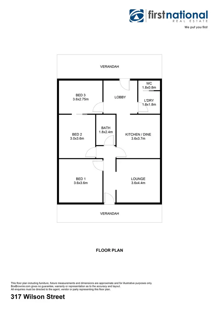 Floorplan of Homely house listing, 317 Wilson Street, Broken Hill NSW 2880