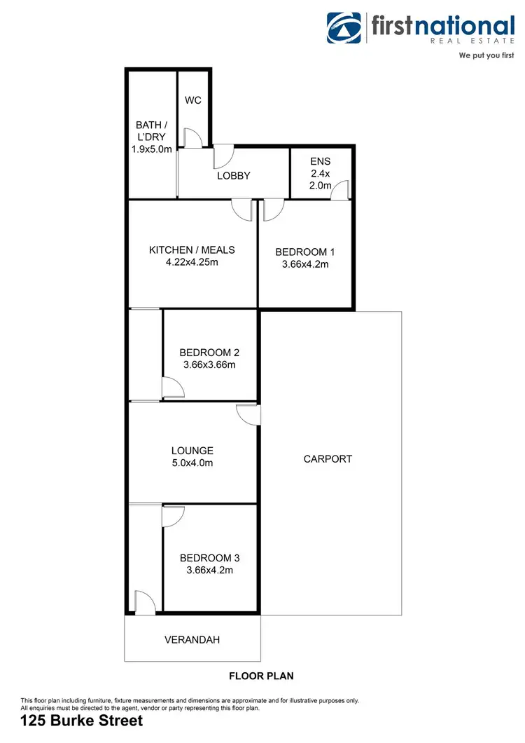 Floorplan of Homely house listing, 125 Burke Street, Broken Hill NSW 2880