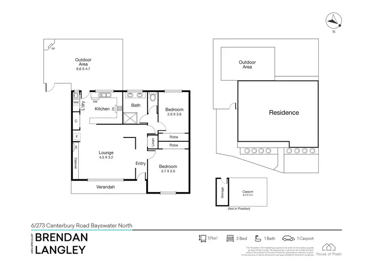 Floorplan of Homely unit listing, 6/273 Canterbury road, Bayswater North VIC 3153