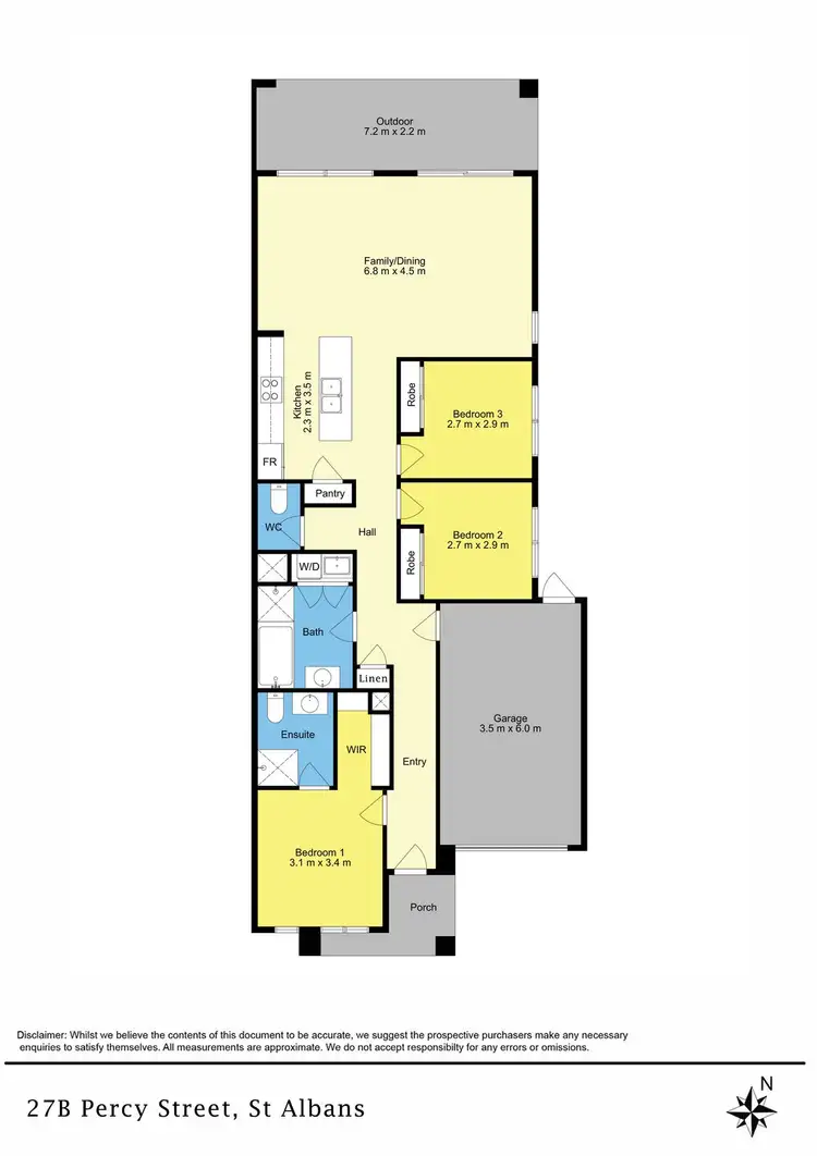 Floorplan of Homely house listing, 27B Percy Street, St Albans VIC 3021