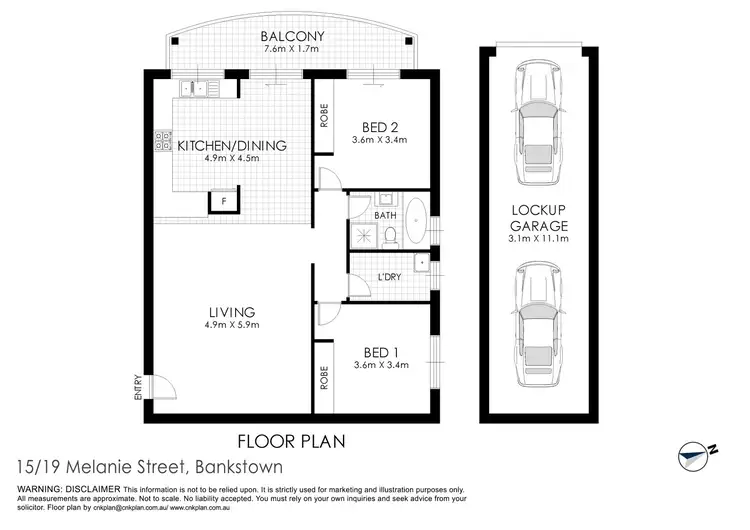 Floorplan of Homely unit listing, 15/19-21 Melanie Street, Yagoona NSW 2199