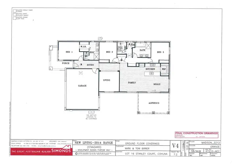 Floorplan of Homely house listing, 16 Stanley Court, Cohuna VIC 3568