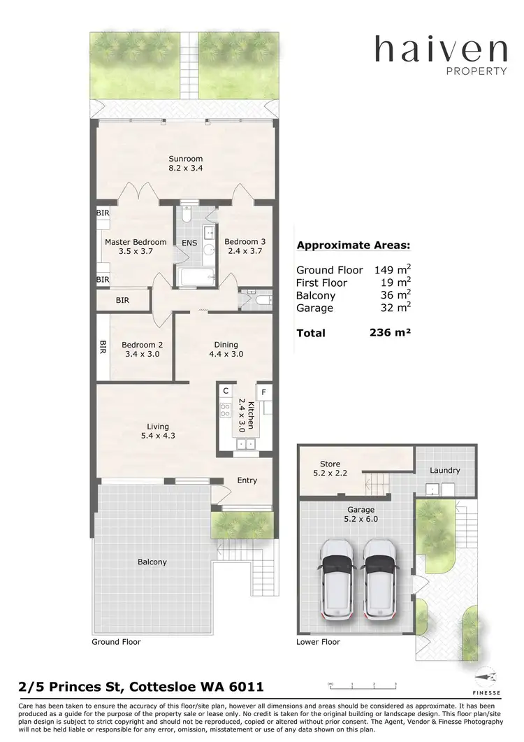 Floorplan of Homely unit listing, 2/5 PRINCES STREET, Cottesloe WA 6011