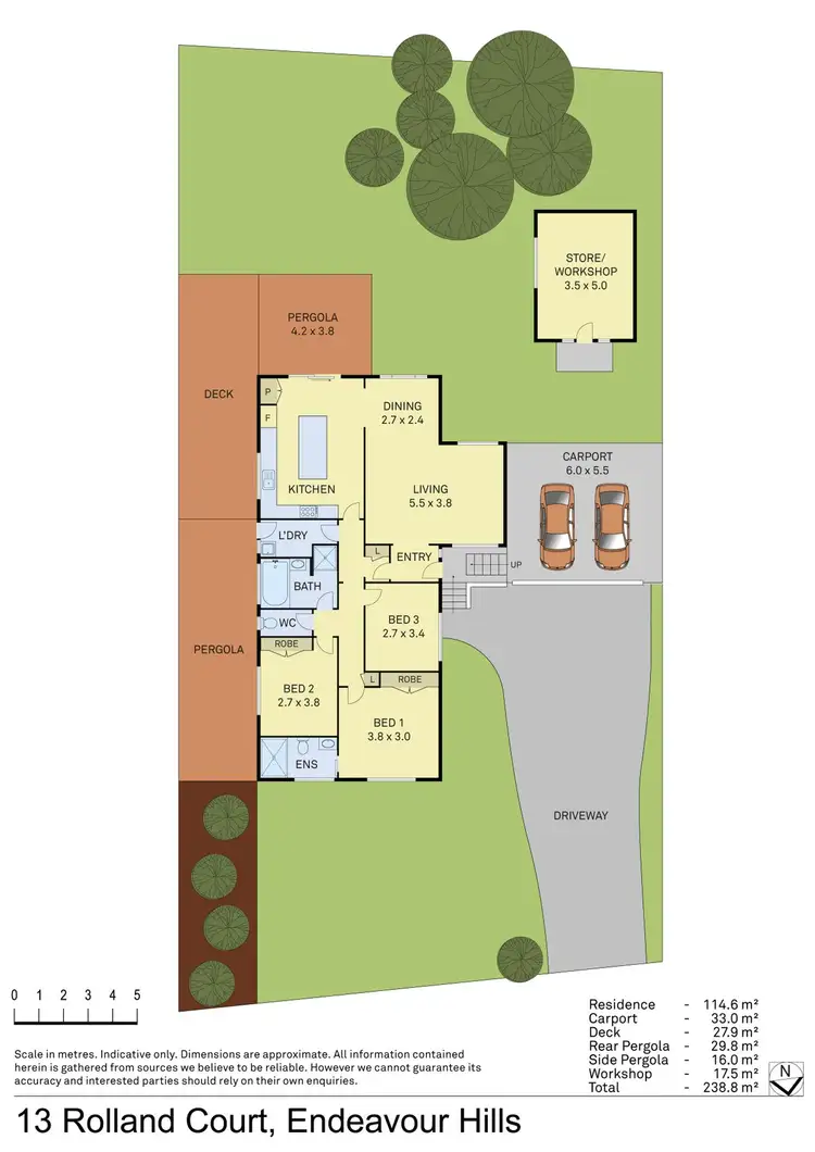 Floorplan of Homely house listing, 13 Rolland Court, Endeavour Hills VIC 3802