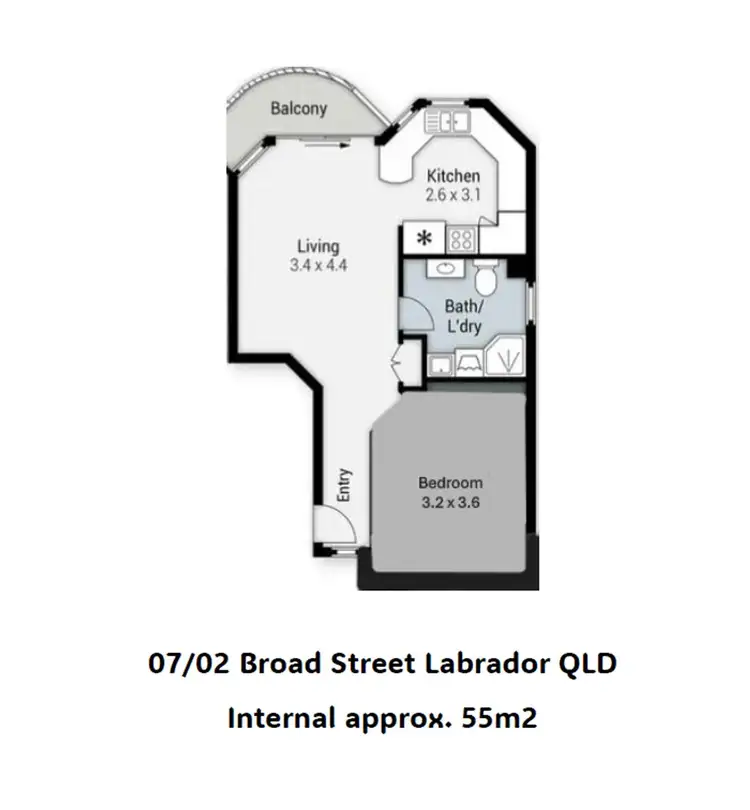Floorplan of Homely apartment listing, 7/2 Broad Street, Labrador QLD 4215