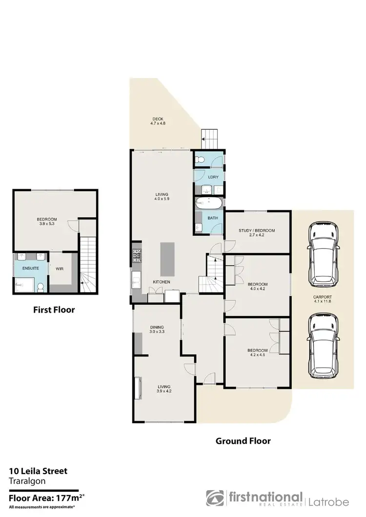 Floorplan of Homely house listing, 10 Leila Street, Traralgon VIC 3844