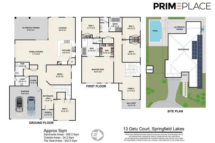 Floorplan of Homely house listing, 13 Gelu Court, Springfield Lakes QLD 4300