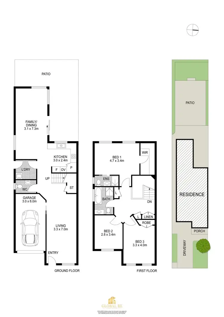 Floorplan of Homely semi-detached listing, 117B Boyd Street, Cabramatta West NSW 2166
