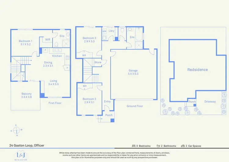Floorplan of Homely house listing, 24 GASTON LOOP, Officer VIC 3809