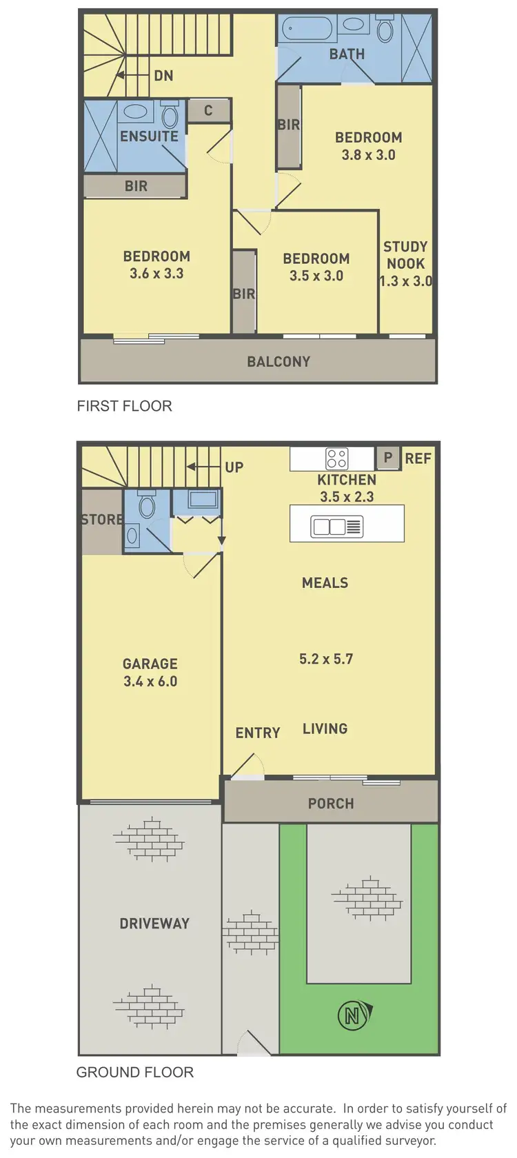 Floorplan of Homely townhouse listing, 191 David Drive, Sunshine West VIC 3020
