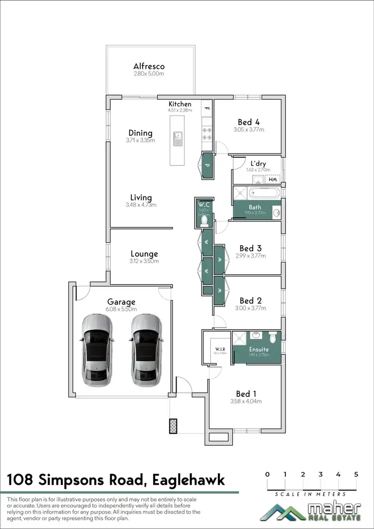 Floorplan of Homely house listing, 108 Simpsons Road, Eaglehawk VIC 3556