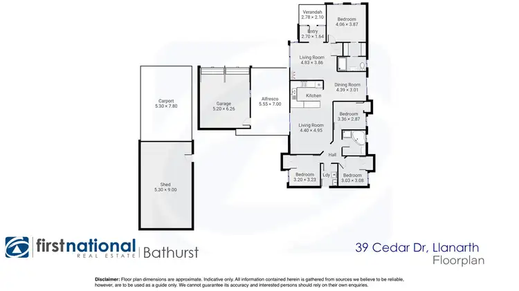Floorplan of Homely house listing, 39 Cedar Drive, Llanarth NSW 2795