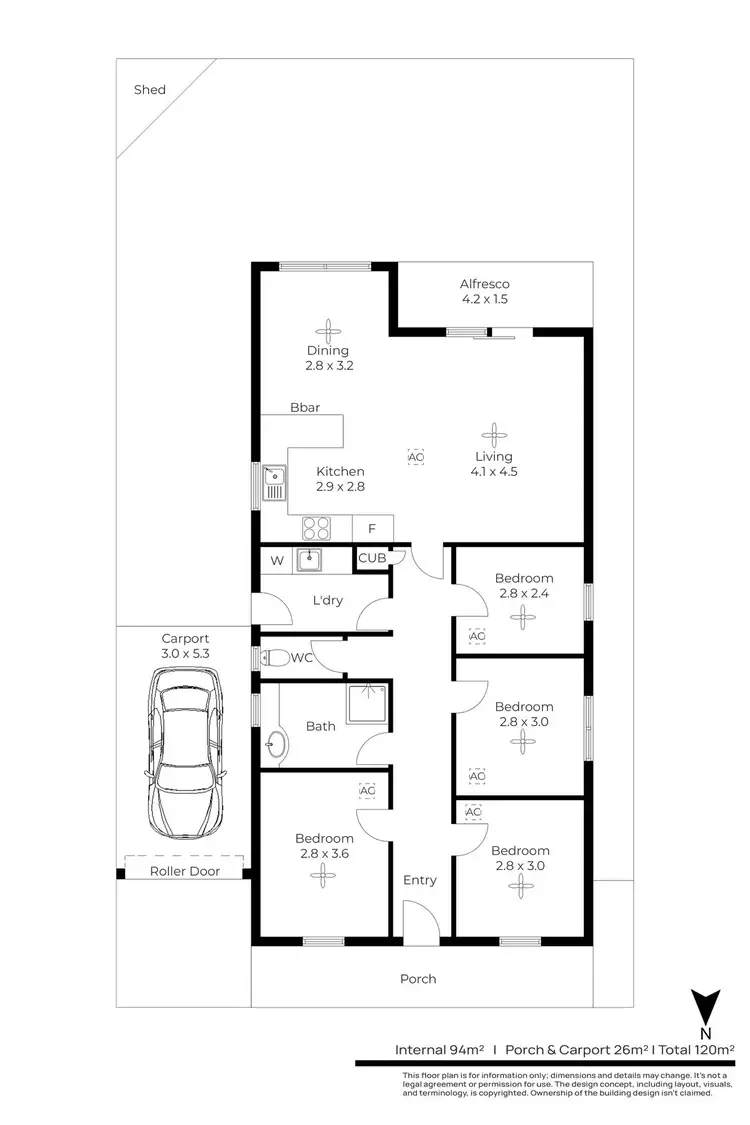 Floorplan of Homely house listing, 8 Fraser Lane, Mawson Lakes SA 5095