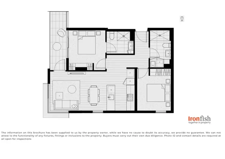 Floorplan of Homely apartment listing, 327/188 Whitehorse Road, Balwyn VIC 3103