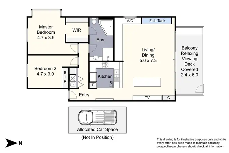 Floorplan of Homely apartment listing, 60/117 McLeod Road, Patterson Lakes VIC 3197
