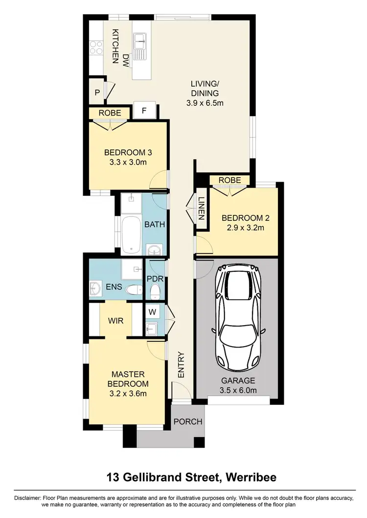 Floorplan of Homely house listing, 13 Gellibrand Street, Werribee VIC 3030